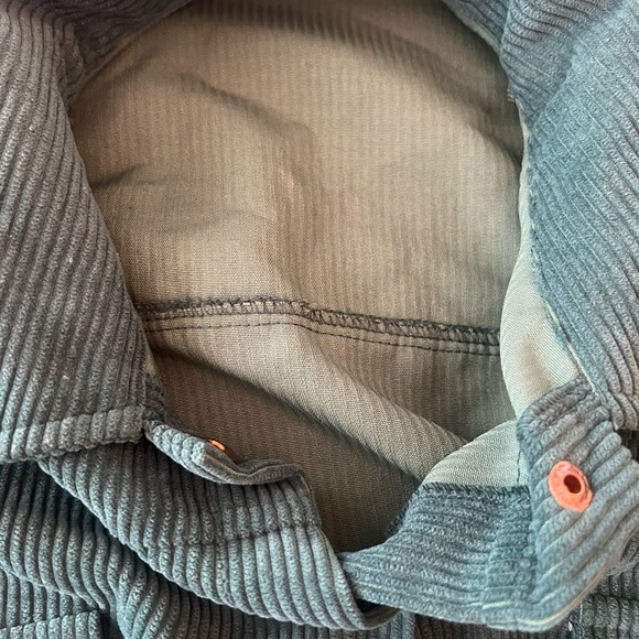 SHEIN EZwear Drop Shoulder Flap Pocket Corduroy Green Jacket Size Medium New - Picture 12 of 15